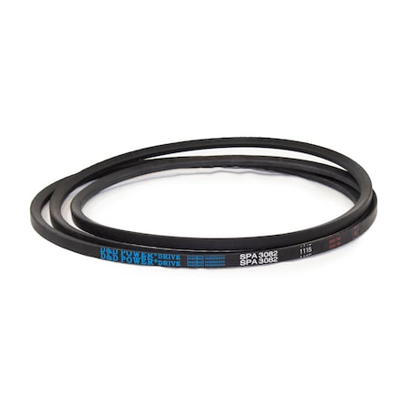 D&D SPA3082 Metric V-Belt, 3082mm Outside Length, 13 mm Top Width, 10 mm Thickness, 1 Ribs SPA3082